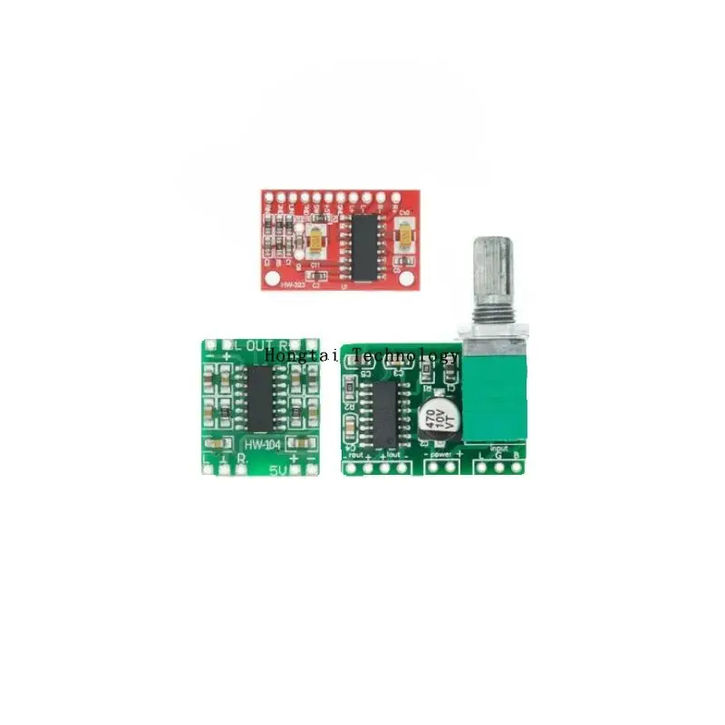 PAM8403 2*3W Mini 5V Digital Small Amplifier Board Module with Switch Potentiometer Can be Powered by USB Interface