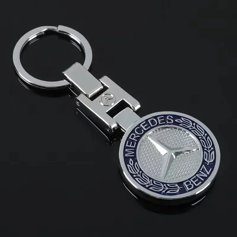 3D Metal Car Key Chain Keyring Pendant Auto Interiors Accessories For Mercedes Benz W203 W206 W220 W205 W211 W212 W201 W210 W108