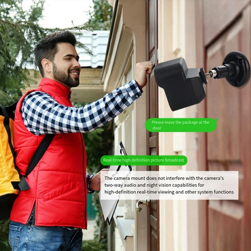 Weatherproof Wall Mount Cam Mount, Suporte ajustável, Habitação protetora para Blink4 Outdoor, 360 °