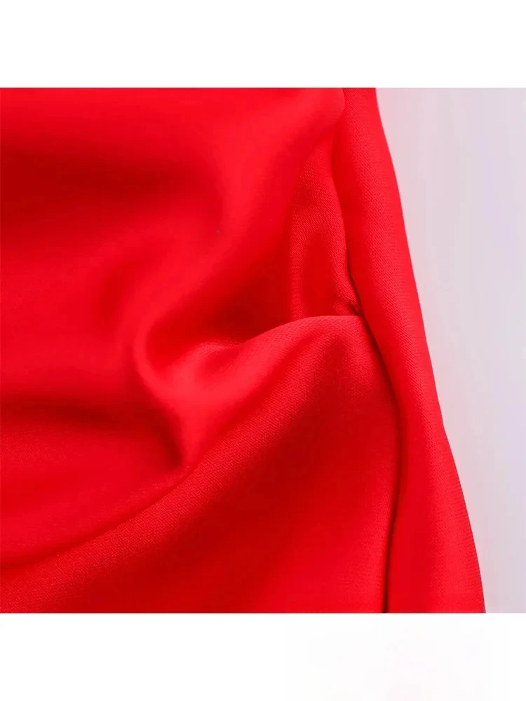 เดรสยาวทรงแคมิ KONDALA สไตล์เซ็กซี่ชิค สำหรับผู้หญิง แขนกุด สีพื้น เรียบหรู เหมาะสำหรับงานปาร์ตี้ แฟชั่นฤดูใบไม้ผลิ-ฤดูร้อน 2025 ชิค สง่างาม สำหรับงานกลางคืนและคลับ