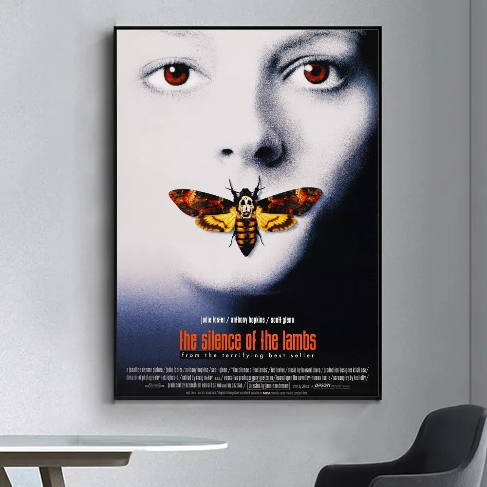 Movie The Silence of the Lambs Poster Fancy Wall Sticker for Living Room Bar Vintage Decorative Painting Middle