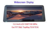 12.3 Inch LCD Screen Monitor IPS Display 1920*720 30Pin With Touch Screen For FYT 7862 TopWay TS10 TS18