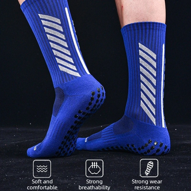 

Two pairs Soccer Socks Male Medium Training Anti-slip Soccer Professional Adult Thickened Towel Bottom Long Socks Ball Socks