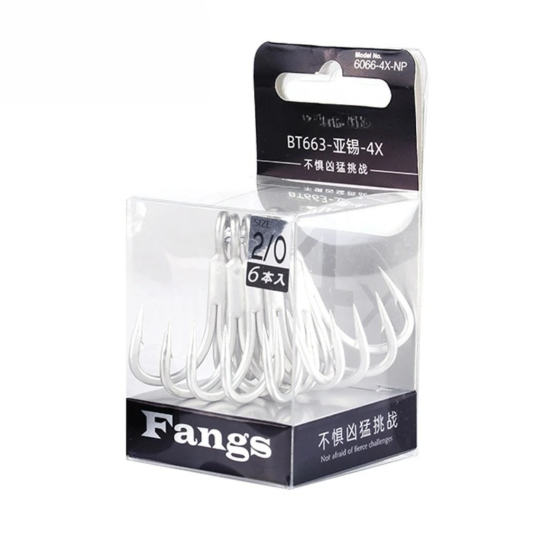 

Strengthen The New4X-HGTreble Fishing Big Game Hooks Sea Fishing Accessorie Anti-Rust Coating Triple Anchor Hooks for Carp Pesca