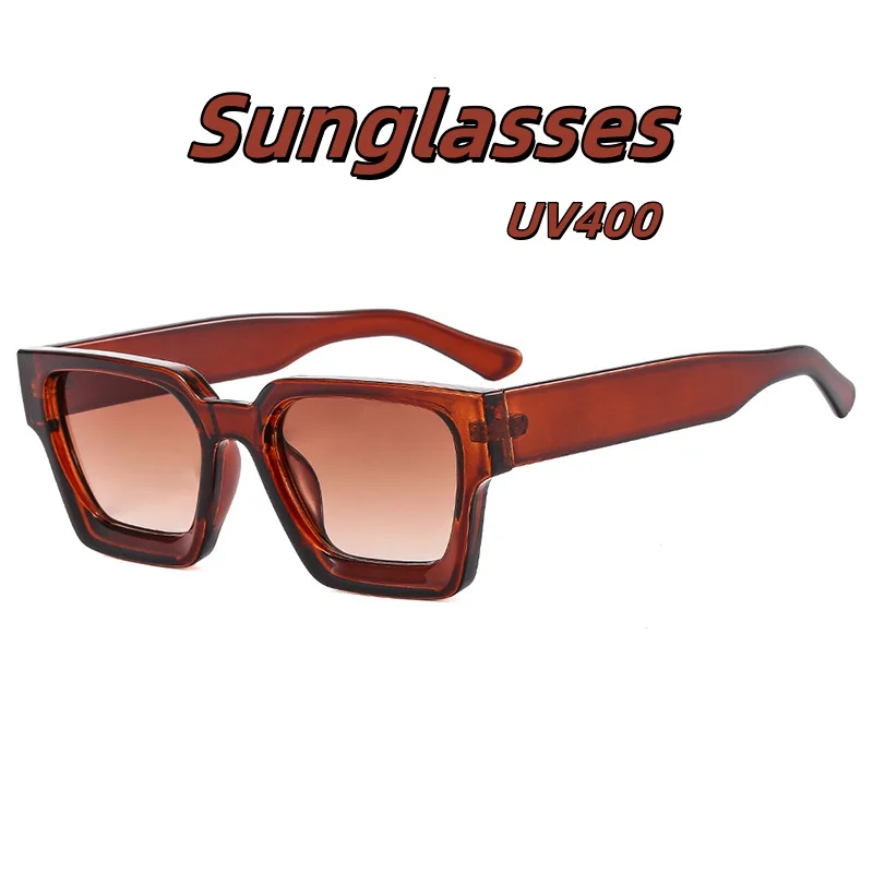 

Fashion Square Wide Leg Sunglasses Trendy Personalized High-definition Gradient Lenses Essential Beach Parties Outdoor Travel