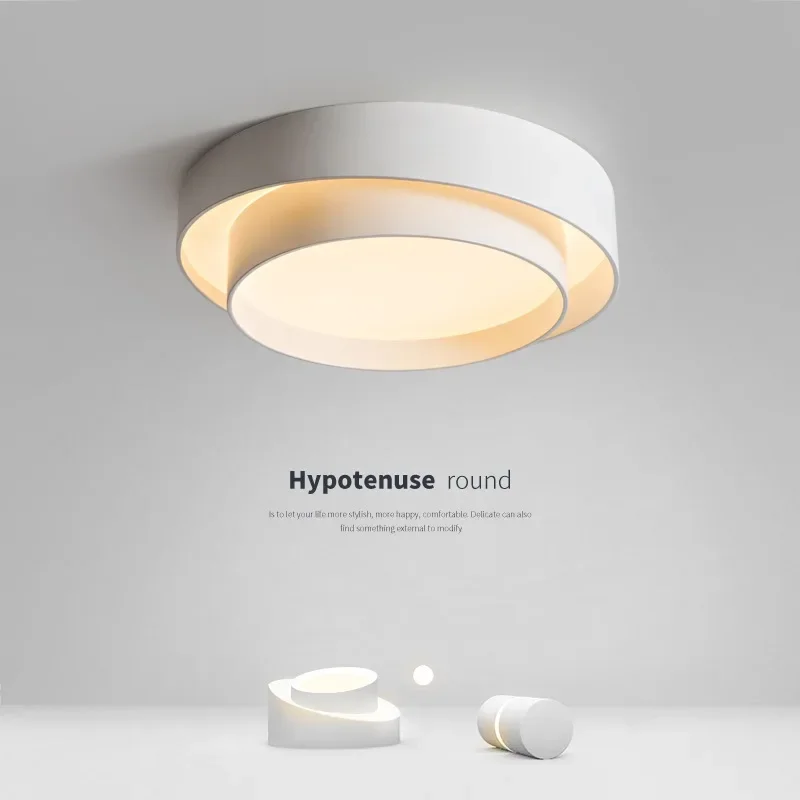 

Menvix White Black Modern LED Ceiling Lights For Living Room Bedroom Dining Room Dimmable Lamp Indoor Round Sqaure Fixtures