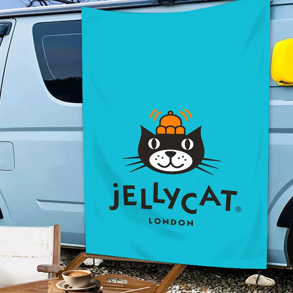 J-Jellycat Cute Flag For Banner Printing Artistic Atmosphere Style Camping Room