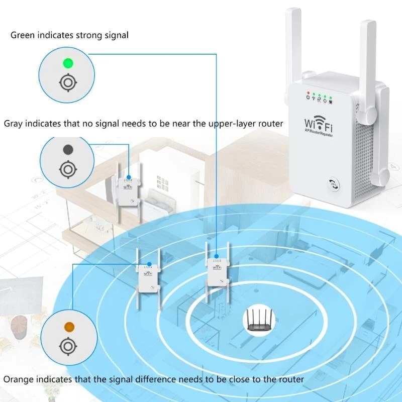 97QB WiFi -Bereiche Extender Internet Networks Router Wireless Repeater