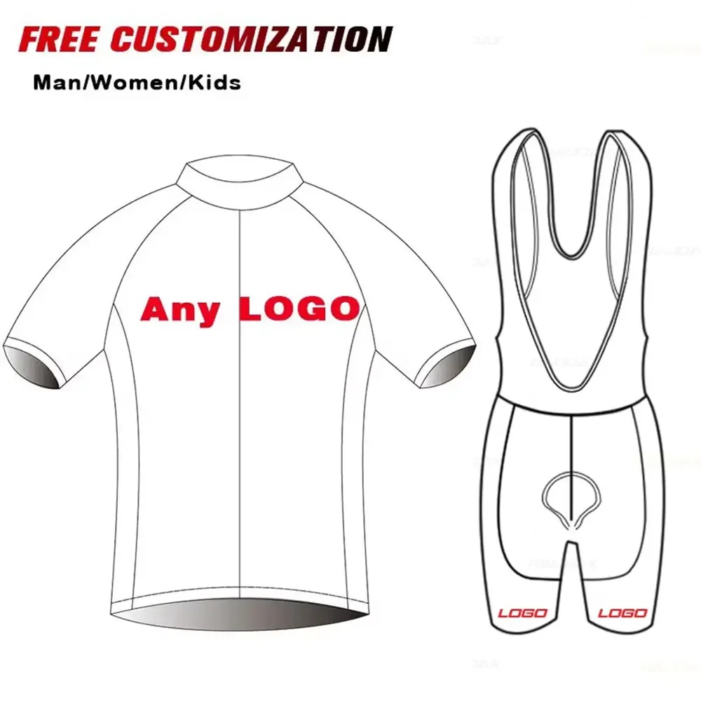 2025 Bike Team Custom Cycling Jersey Four Seasons Racing Road Bike Cycling Clothing Customize Maillot Ciclismo Hombre DIY Design