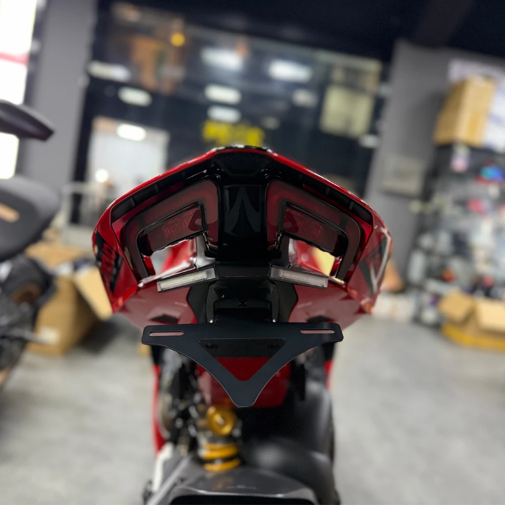 PANIGALE V4Tail Tidy License Plate Bracket Fender  For DUCATI Panigale V4 2025  Eliminator Plug and Play License Plate Holder