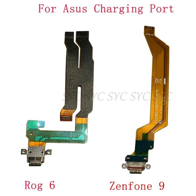 USB Charging Port Board Flex Cable For Asus ROG Phone 6 Zenfone 9 Charging Connector Repair Parts