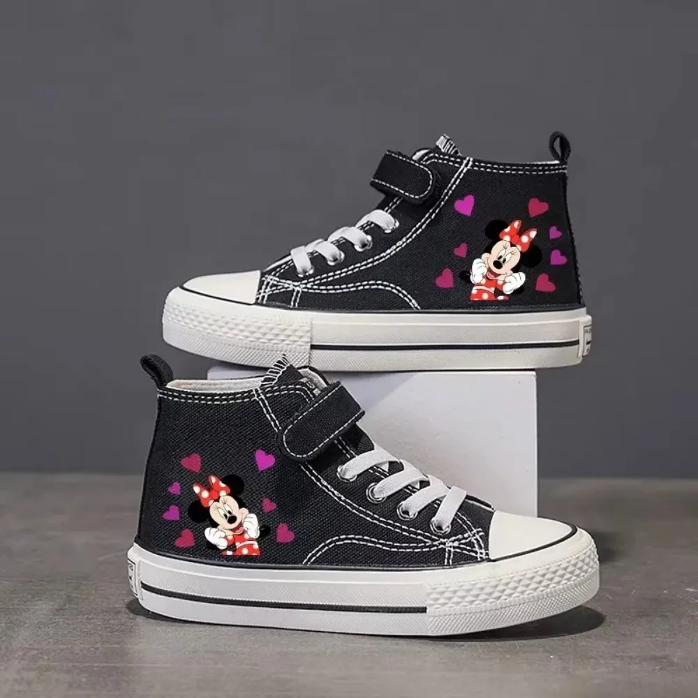 Love Mickey Mouse Clubhouse Disney Jungen Kinder Mädchen Schuhe High-Top Low Canvas Schuhe Casual Cartoon Komfort Kinder Print Schuhe 03