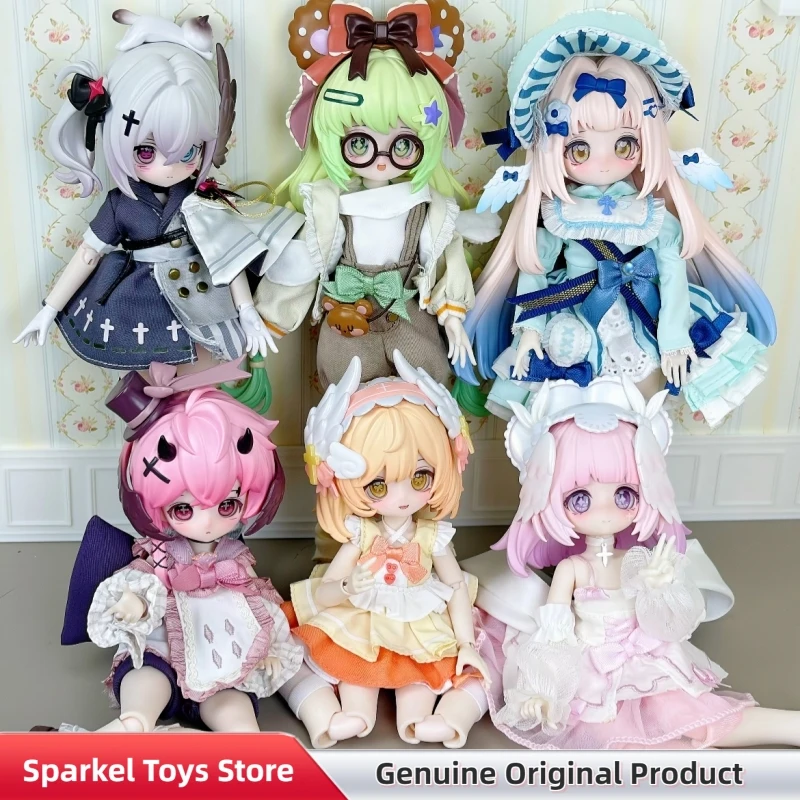 

Genuine Light Shadow Series 1/8 Bjd Blind Box Kawaii Action Figure Desk Ornaments Model Trendy Doll Toys Gift For Collector