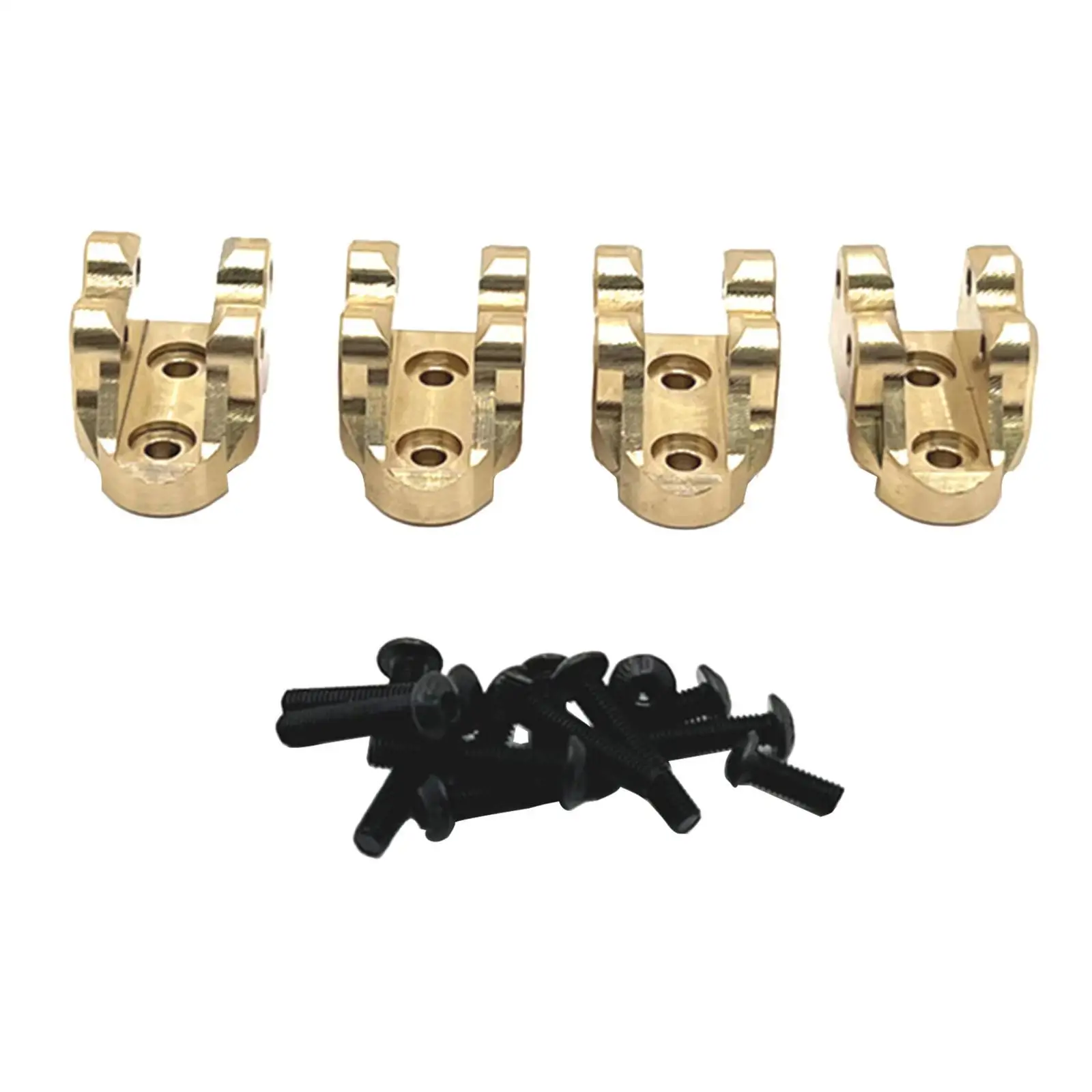 4 Pieces 1/10 Heavy Duty Tie Rod Mount Fixed DIY Accessories Upgrade Brass Pull