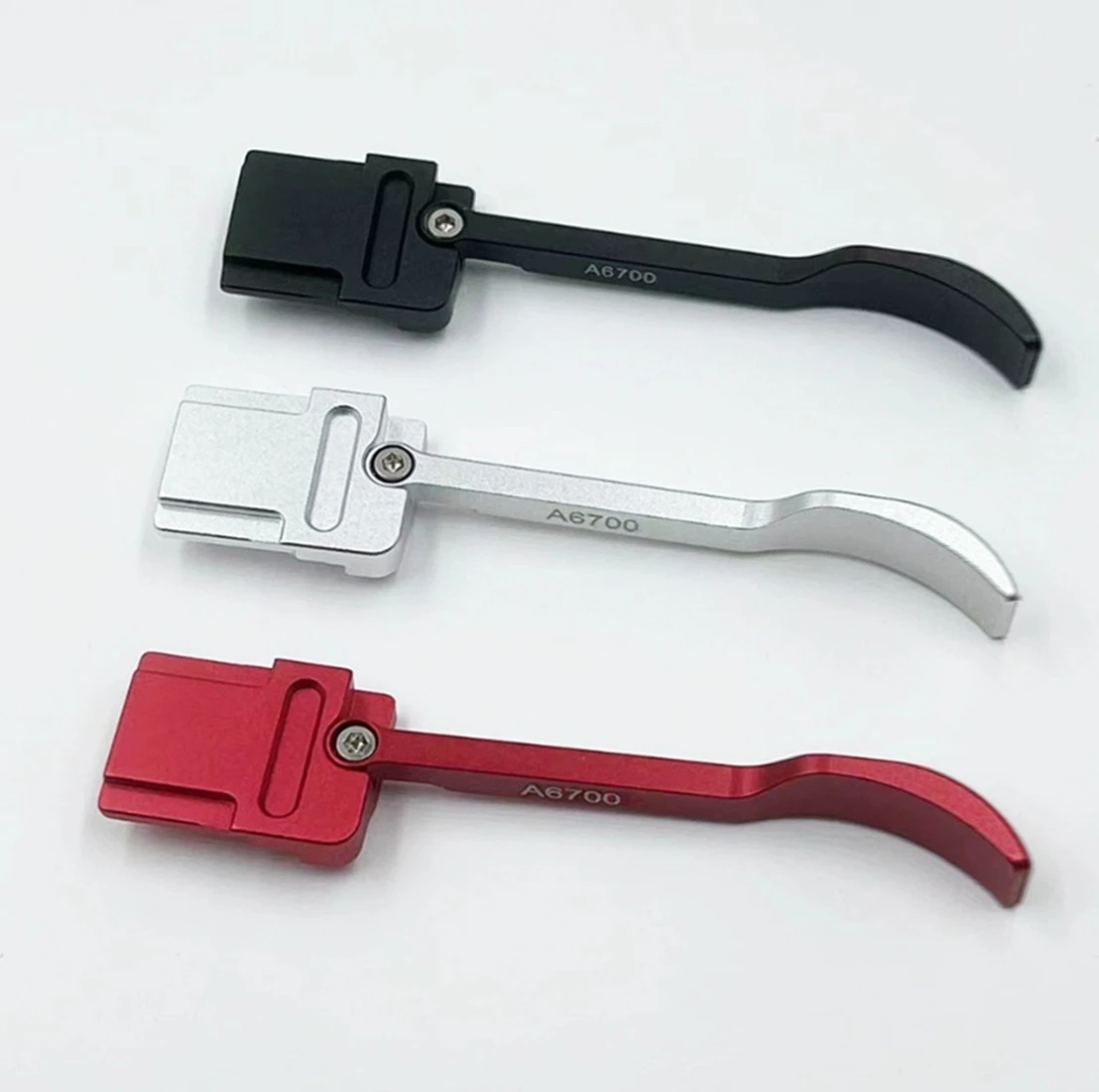 المعادن الساخن غطاء الحذاء لوحة الكاميرا اليد الإبهام حتى قبضة لسوني A6700 سبائك الألومنيوم الإبهام قبضة لسوني كاميرا الملحقات