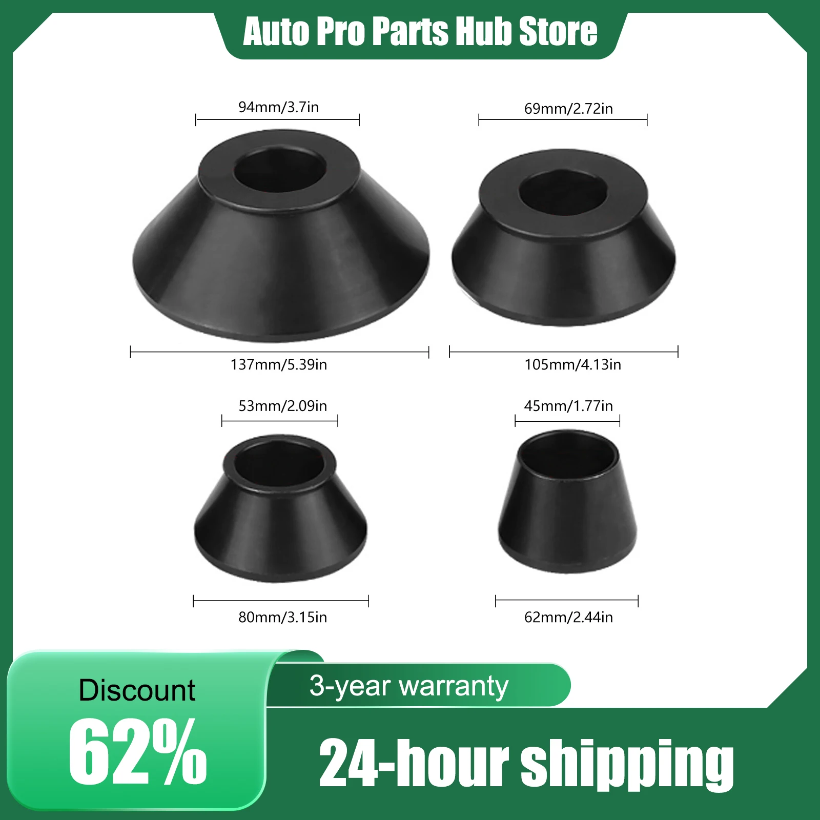 

Комплект из 4 предметов, конус для балансировки автомобильных колес, стальные сверхмощные аксессуары для станков для балансировки шин, износостойкие, инструменты для ремонта гаража