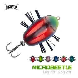 Kingdom Insect Fishing Bait 23mm 1.8g 29mm 3.3g Floating Wobblers Topwater Fishing Lure Swimbait Real Insect Lure Painting