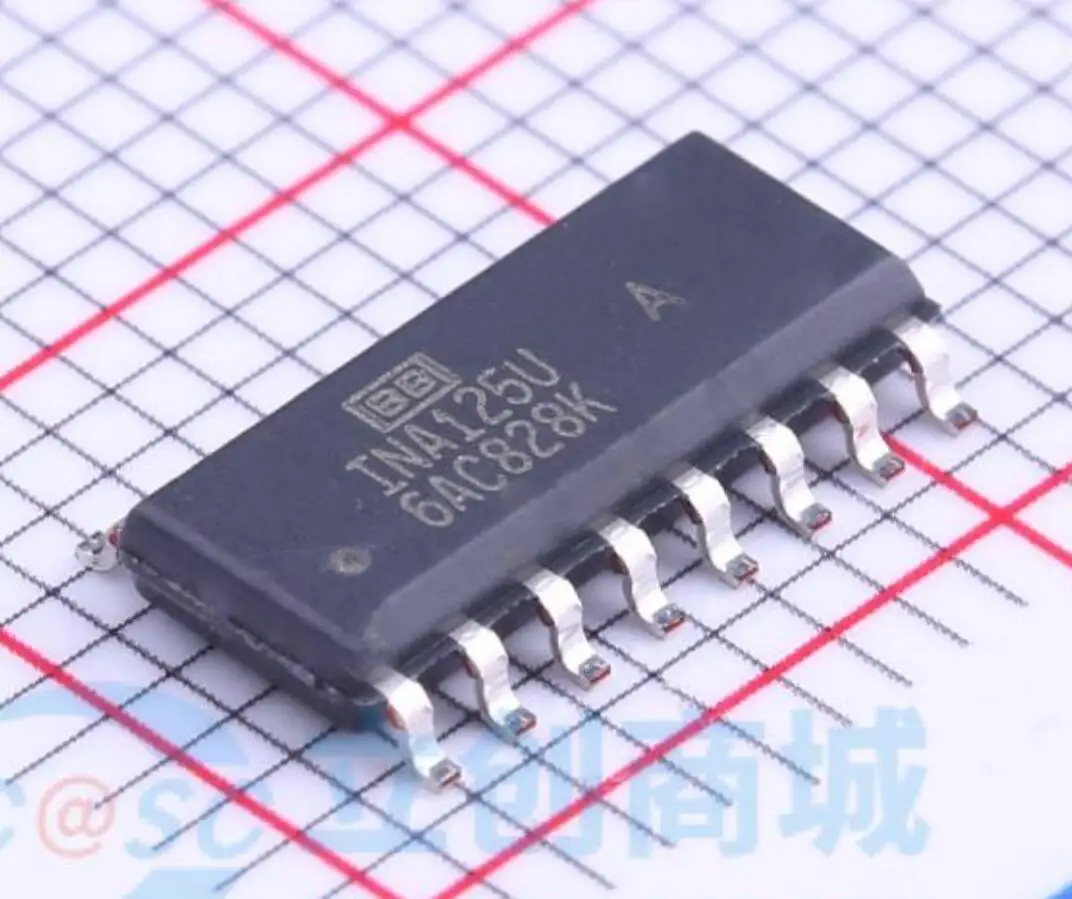

2 шт. INA125U INA125UA SOP16 100% новый оригинальный чипсет IC электронный компонент SMD