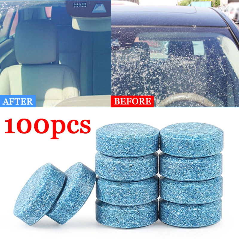 

New Car Windscreen Wiper Glass Solid Cleaner Effervescent Tablet Auto Solid Cleaning Concentrated Tablets Detergent detailing