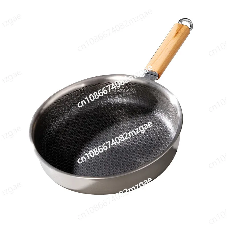 

Мини-сковорода с антипригарным покрытием, трехслойная стальная бытовая сковорода для стейка без покрытия, маленькая сковорода