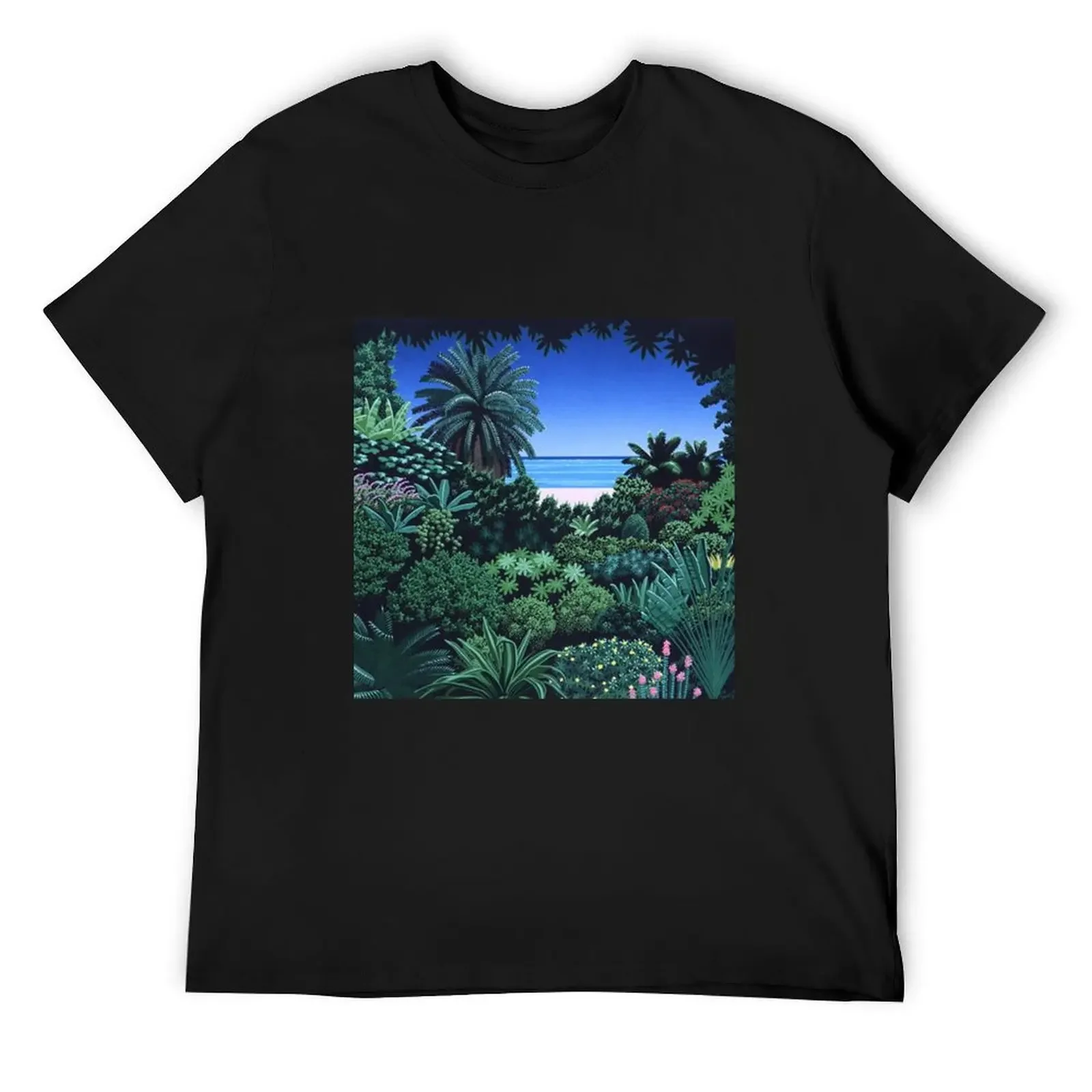 

hiroshi nagai T-Shirt vintage anime stuff new edition plain black t shirts men