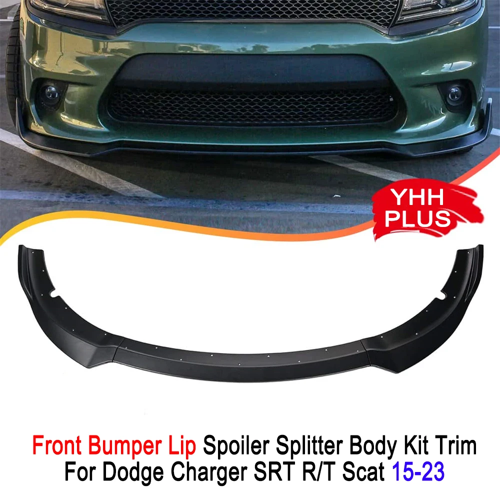 

Front Bumper Lip Splitter 15-23 For Dodge Charger SRT R/T Scat Accessories Auto Exterior Modification Protection Parts Car-style