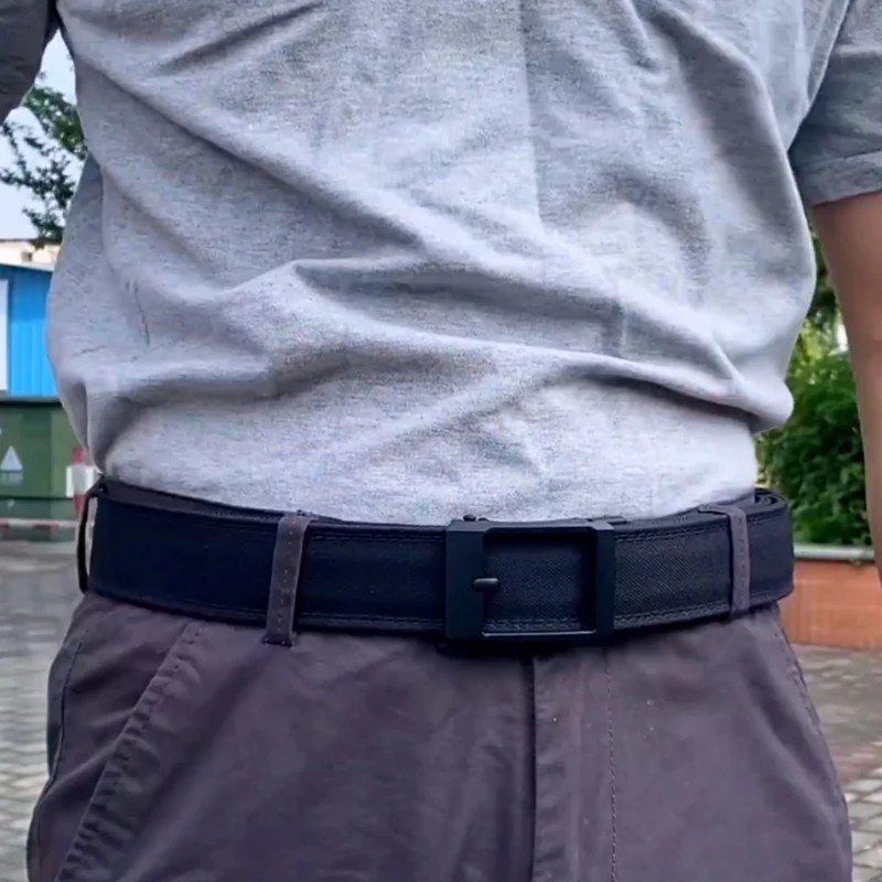 VATLTY 남자를위한 새로운 하드 전술 벨트 금속 자동 버클 IPSC 총 벨트 1100D... - 2