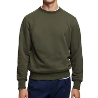 CHCH-sudaderas con capucha para hombre, Jersey informal de Color sólido con cuello redondo, sudadera larga a la moda, Tops básicos, otoño