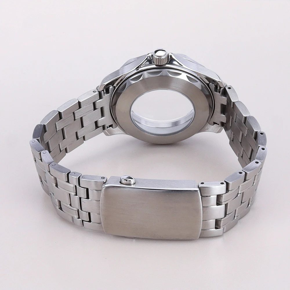 Caja de reloj NH35 de 41mm, pulsera de acero inoxidable 316L de zafiro para Seamaster 300 NH35 NH36 NH38 NH34, piezas de reloj con esfera de 31mm