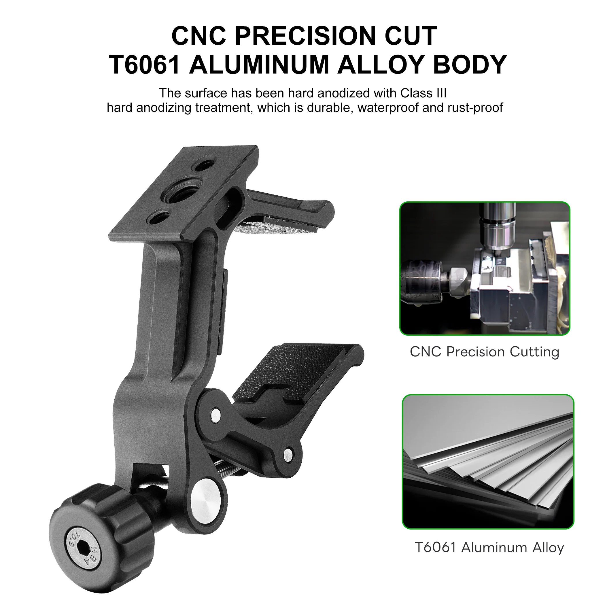 FANAUE Adattatore per montaggio su treppiede binoculare compatibile con telescopio da 26-64 mm di diametro con vite da 1/4\