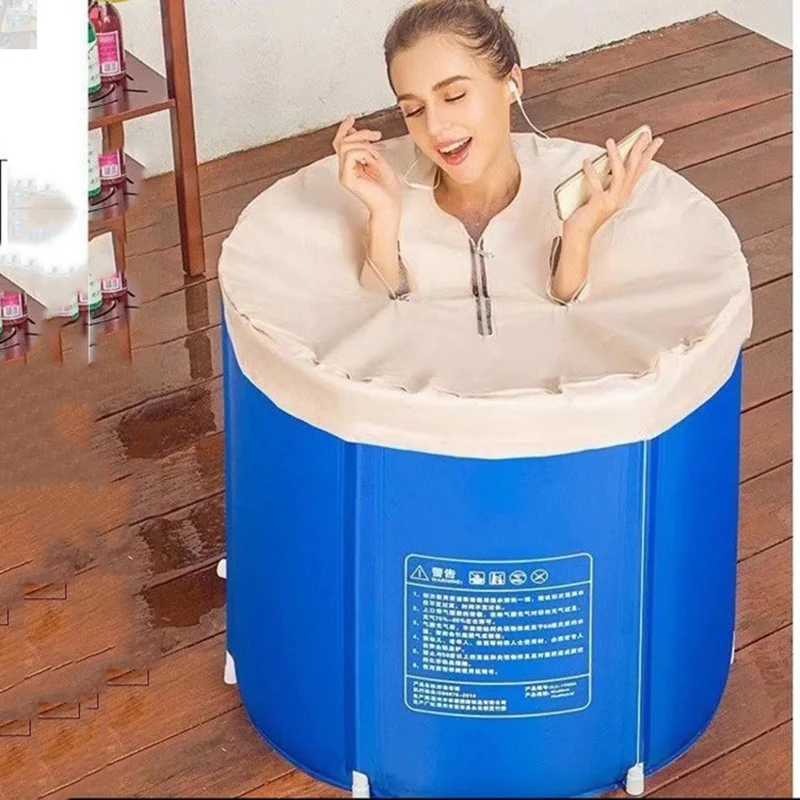 

Eco Friendly Inflatable Bathtub Adults Ice Bucket Collapsible Baby Bathtub Sauna Portable Banheira Inflavel Bathroom Products