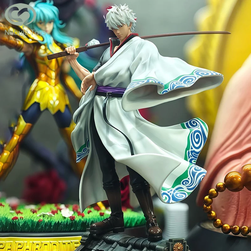 

Новая фигурка Gintama Sakata Gintoki, фигурки, кукла, украшение для стола, статуя, коллекционная модель, детская игрушка, подарки на день рождения