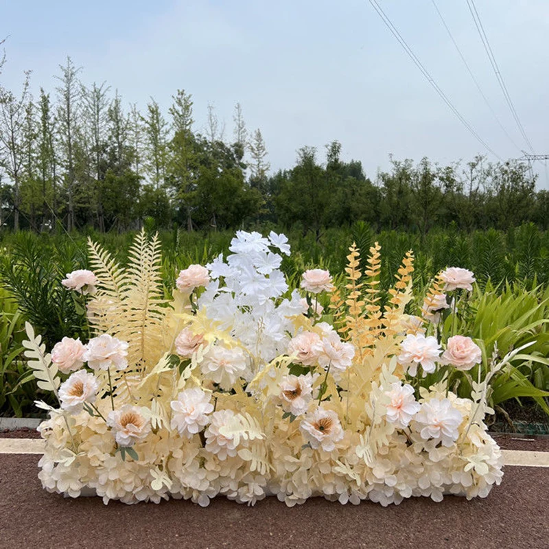 

Silk Rose Flower Arrangements Decor for Sweetheart Reception Table Wedding Ceremony Flower Wall Wedding Wedding Arch Flowers Row