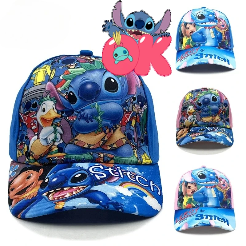 ديزني غرزة الكرتون قبعة بيسبول الطباعة الاطفال قبعة الشمس قبعة بيسبول 2023 لصبي فتاة الربيع الصيف Snapback الطفل قبعة الهدايا #1