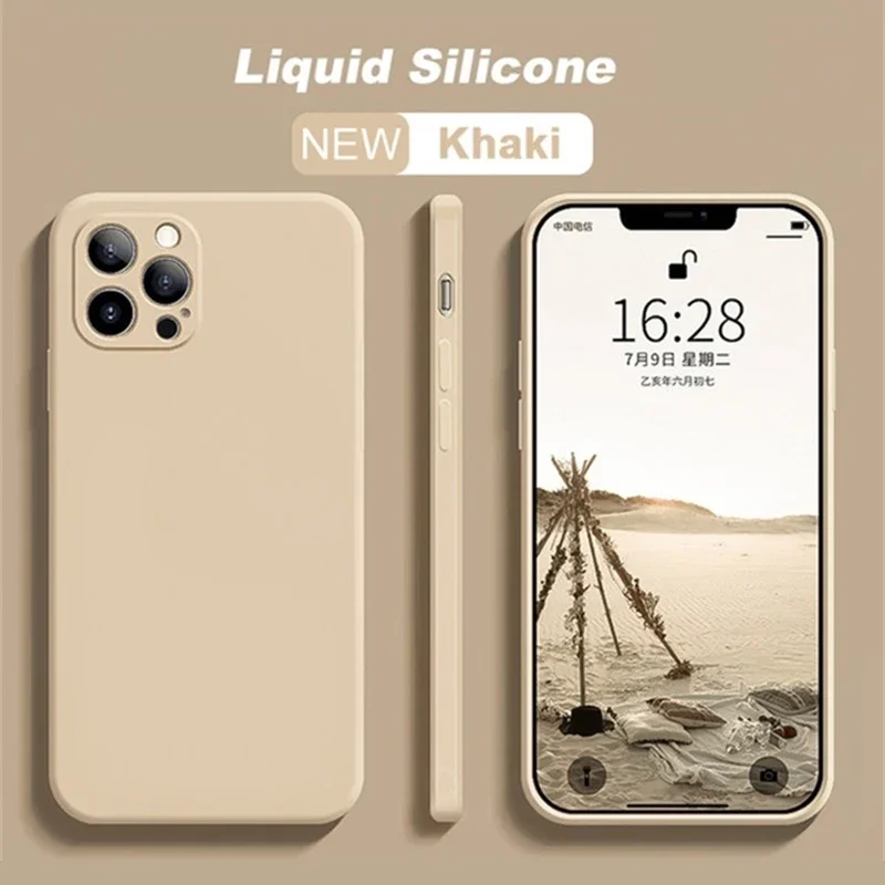 For iPhone15 14 13 11 12 Pro Max Mini Case Official Liquid Silicone Case For iPhone X XS MAX XR 7 8 Plus SE 2020 Cover