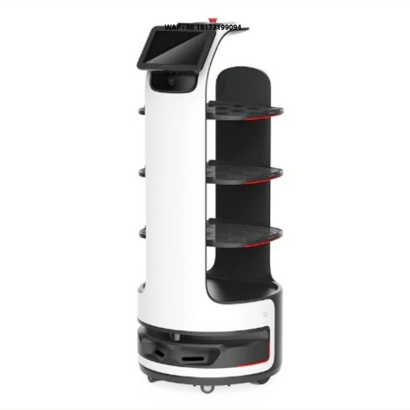 Self Driving Auto Food Delivery Robot Restaurant Automatic Navigation Serving Robot Waiter Restaurant for Catering Service