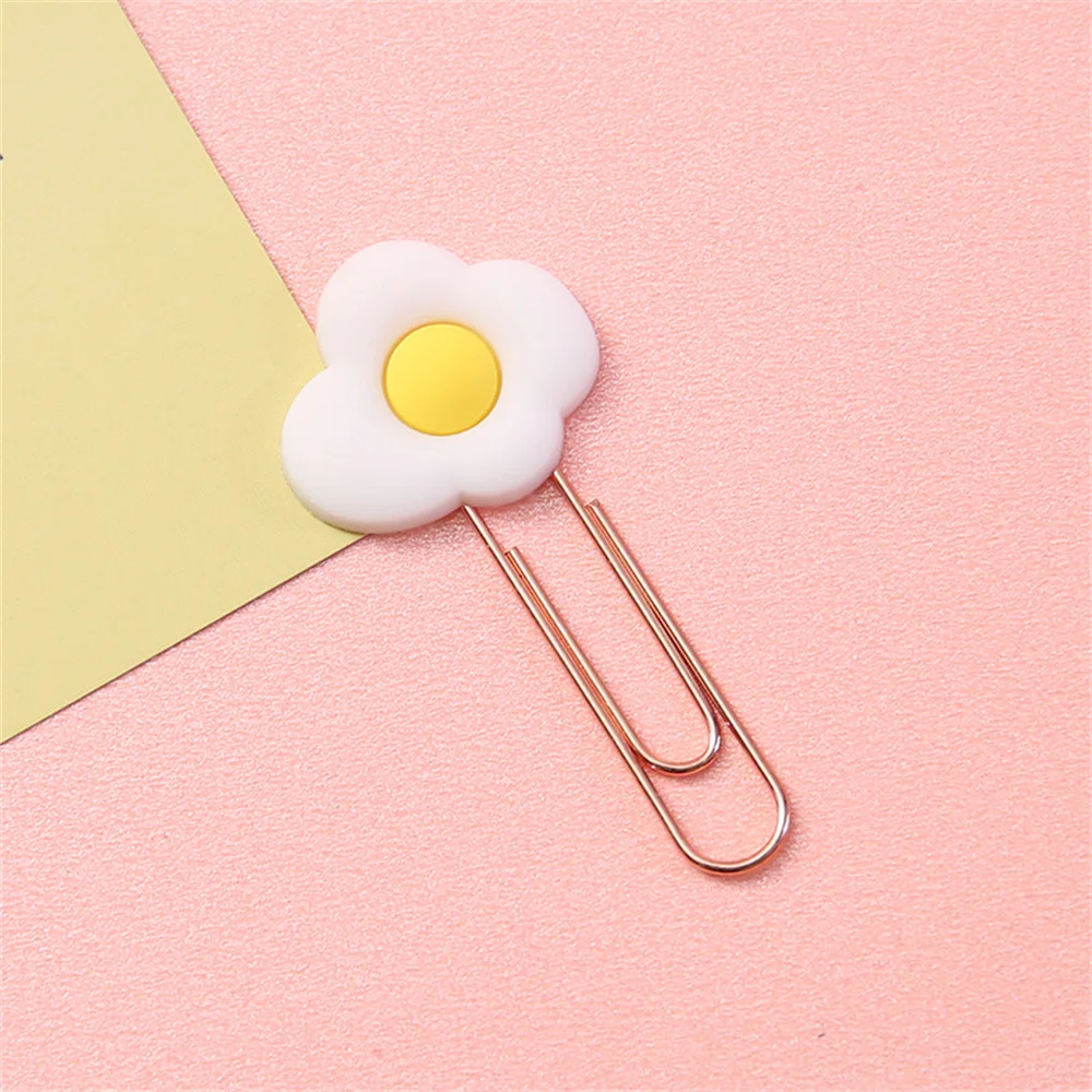 Cartoon Paper Clip Curved Pins Creative Photo Metal Clip Data Classification Clips File Bookmarker Decorative Clip For Office