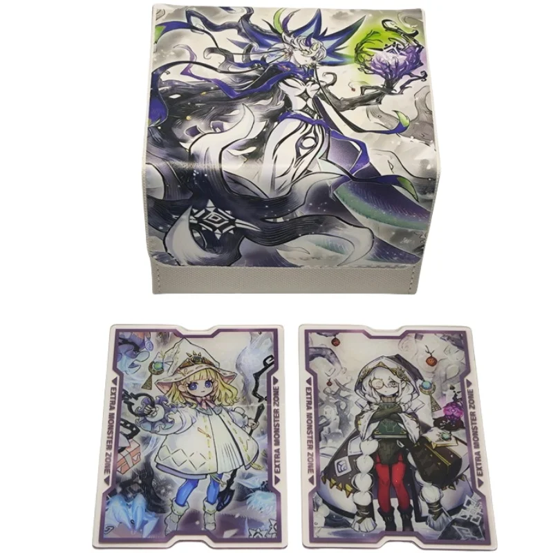 Acg Cards Box Yu Gi Oh Elzette Astellar of The White Forest Anime Game Ocg Tcg Ptcg Trading Card Storage Box Pu Collection Box