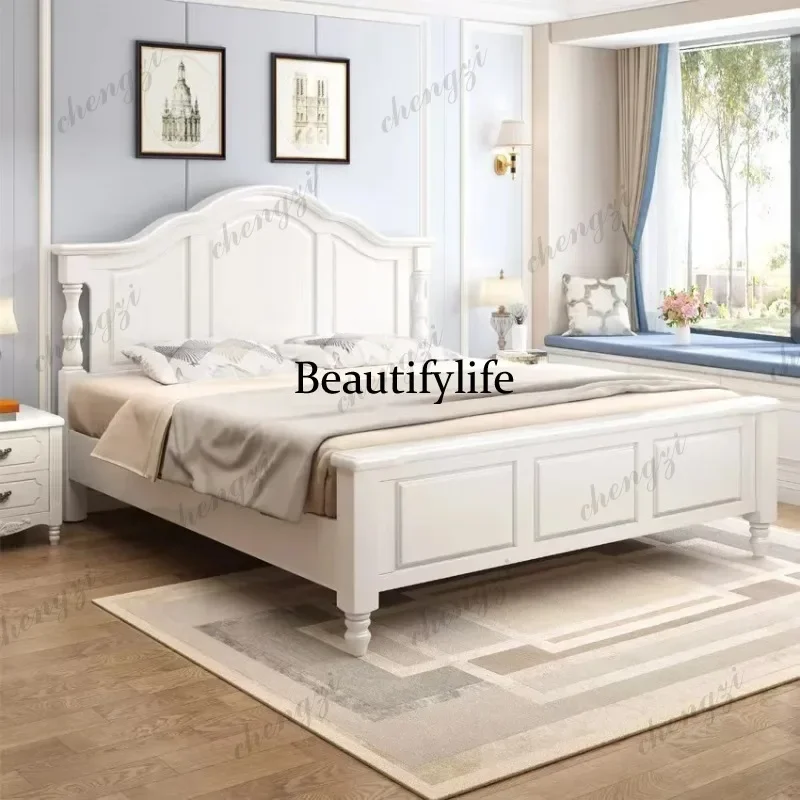 03 Stuff Accessories Double Bed Frame Barrier Luxury King Double Bed Loft Headboards Letto Matrimoniale Furniture