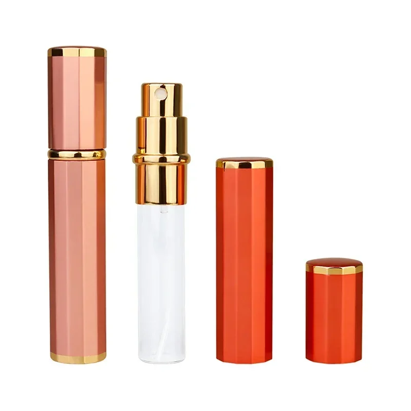 1PC 8ML Perfume Refill Bottle Travel Cosmetic Containers Empty Mini Perfume Spray Atomizer Aluminum Glass Parfum Sprayer