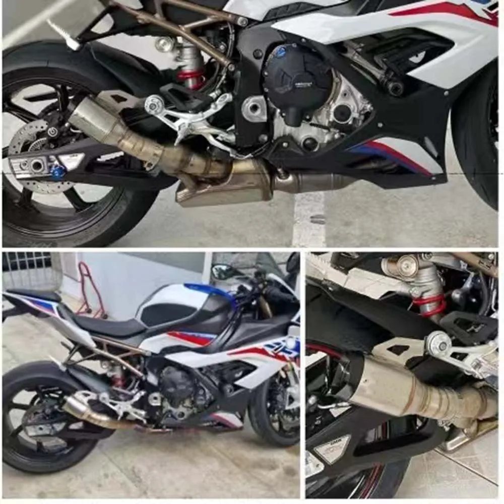 Slip On For BMW S1000RR 2019 2020 2021 Motorcycle GP Exhaust Escape Systems Motocross Racing Muffler Link Pipe Stainless Steel image 6