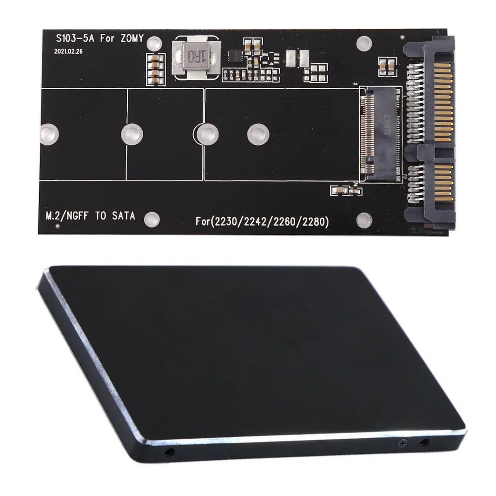 B Key M.2 SSD auf 2,5 Zoll SATA Konverter-Adapterkarte 2230-2280