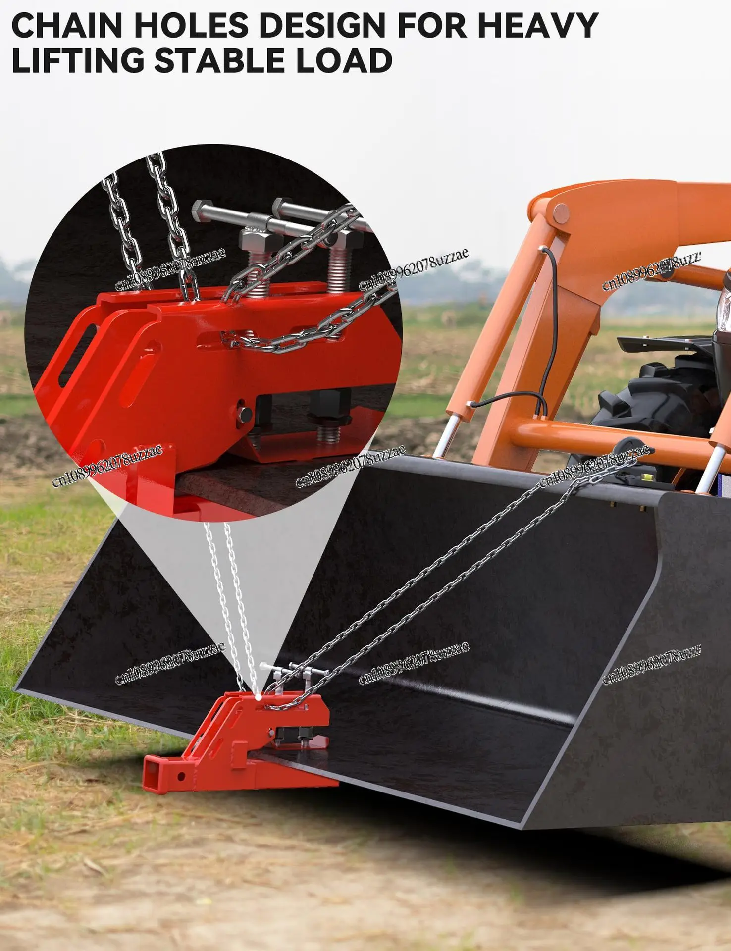 For Tractor Buckets, Tractor Hook Anti-skid Buckets, Trailer Hook Attachments