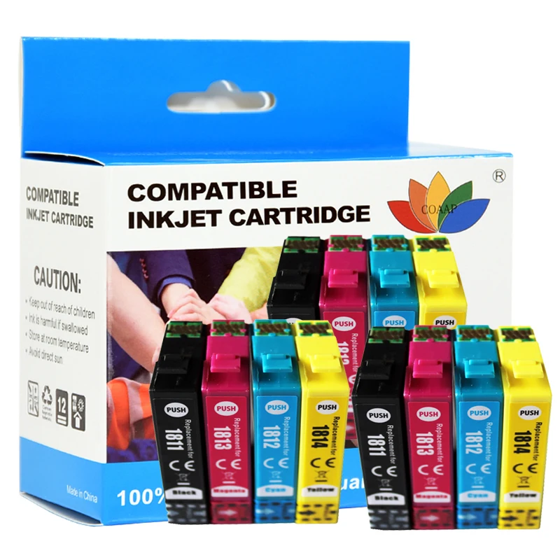 

12 Compatible 18XL T1811 T1816 Ink Cartridge XP205 XP305 XP322 XP315 XP212 XP402 XP30 XP225 XP325 XP422