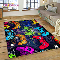 Retro GamePad Games Console Game Boy Cartoon Carpet Rug for Bedroom Living Room Home Sofa Decoration,kids Large Decor Floor Mat