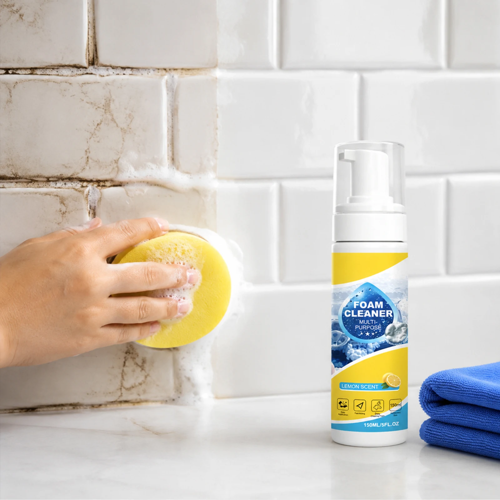 150ml Multi-purpose Foam Cleaner Spray Car Home Interior Cleaner Foam Spray Anti-Aging Protection for Car Accessorie