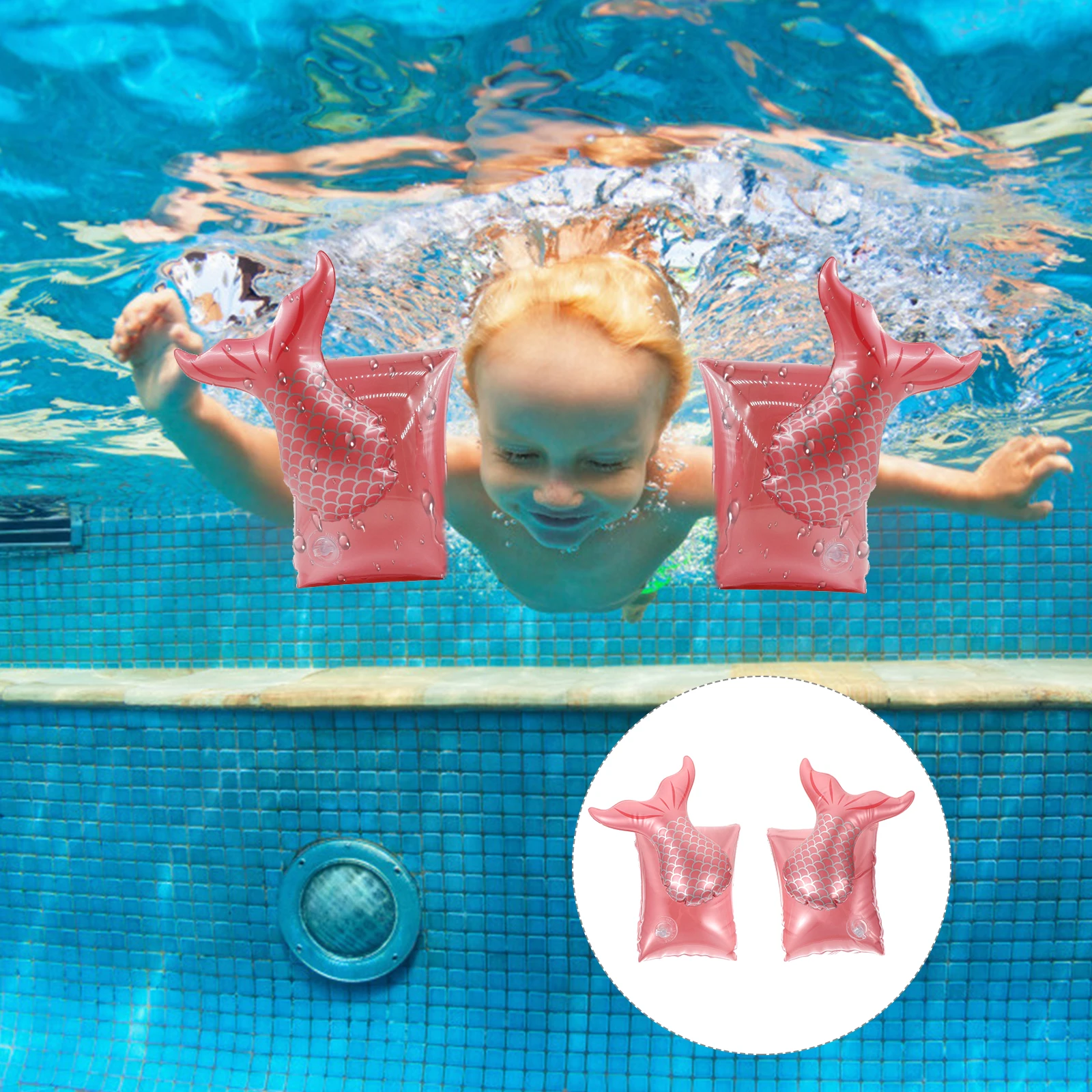 

Inflatable Arm Bands Children Swimming Armbands Cartoon Float Sleeves PVC Pool Beach Lake Swim Aids Easy Use Fast Inflate