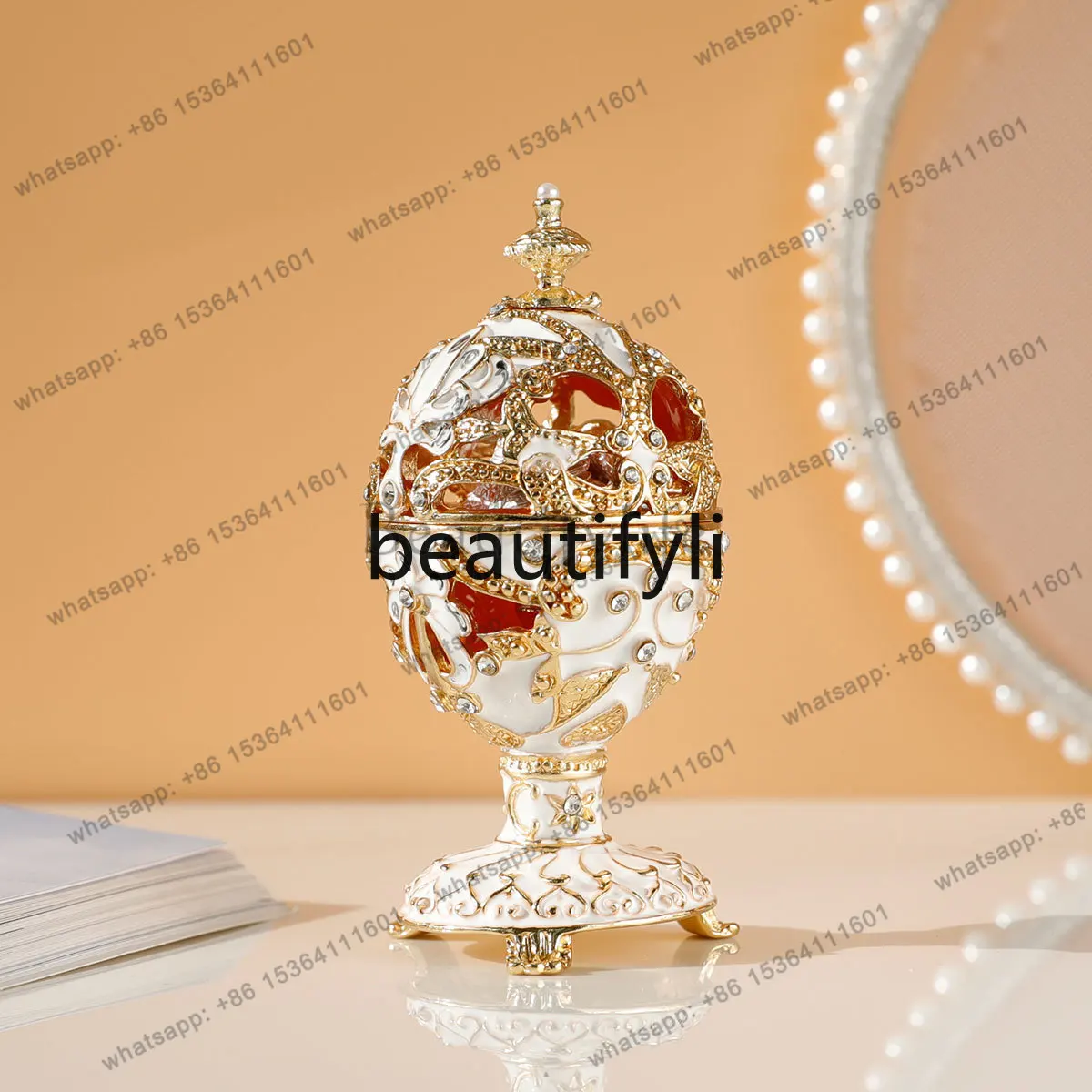 hot European Gift Jewelry Box Russia, Ornament Crafts, Castles, Easter EggsFactory Direct