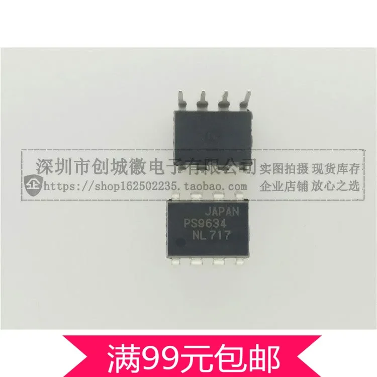 40 unids/lote PS9634 optoacopladores DIP-8 para control inversor