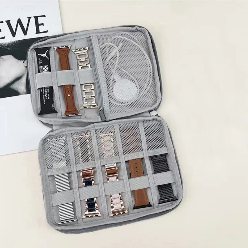Watchband Bag for Apple Watch Strap Box Case Travel Smart Watch Wriststrap Storage Bag Box Watches Organizer Band Holder image 6